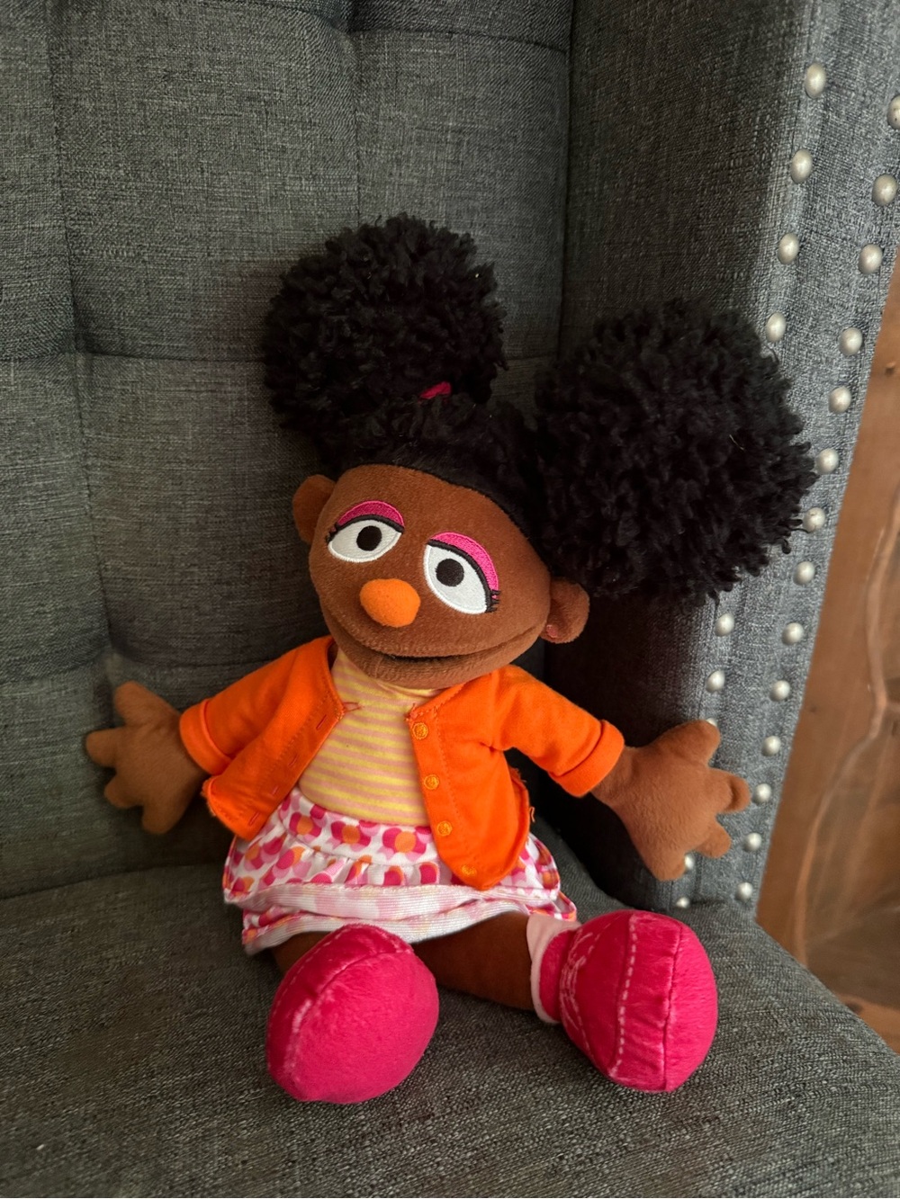 GUND Sesame Street Official Gabrielle Plush, Premium Plush Doll 2023